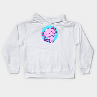 Cute Axolotl Kids Hoodie